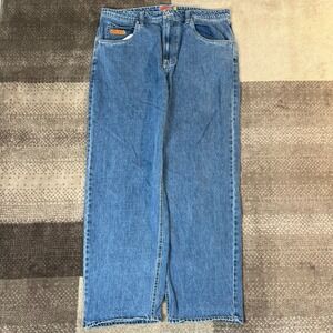 Empyre Relaxed Fit Mens Baggy Blue Denim Skater Jeans Size 36X29